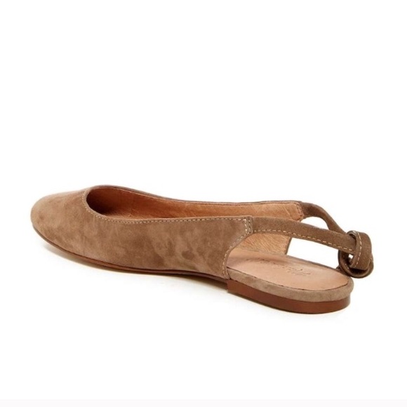 New In Box Madewell Tan Lace Up Ballet Flats 9 1/2 - Picture 4 of 7